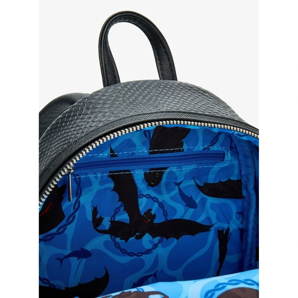 NEW! Loungefly How To Train‎ Your Dragon Toothless & Fish Figural Backpack